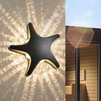 Outdoor Wall Light | Starfish Design Built-In LED & Aluminum