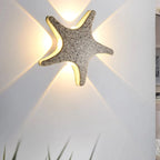 Outdoor Wall Light | Starfish Design Built-In LED & Aluminum