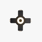 Outdoor Wall Light | Waterproof Minimalist Cross | Warm White LED Included