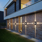 Outdoor Wall Light | Waterproof Minimalist Cross | Warm White LED Included