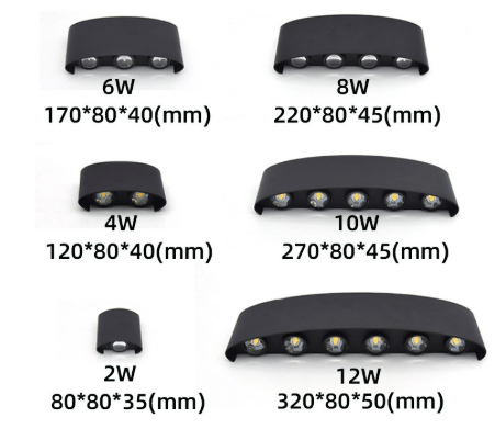Outdoor Wall Light with Aluminum Housing