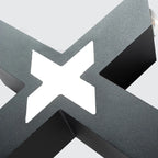 Outdoor Wall Light | X-Shaped LED & Waterproof | 4 Lights