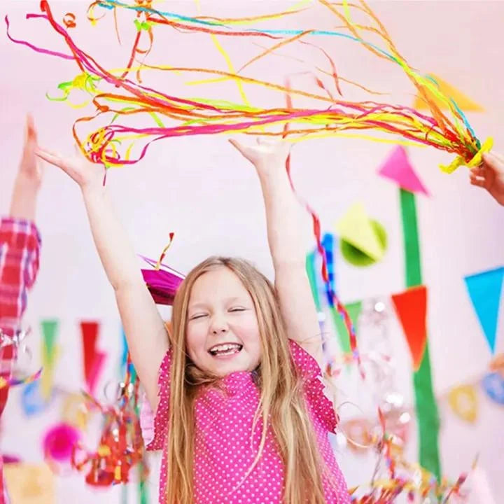 Paper Throw Streamers | Biodegradable, Flame-Retardant & Confetti-Free | Set of 10