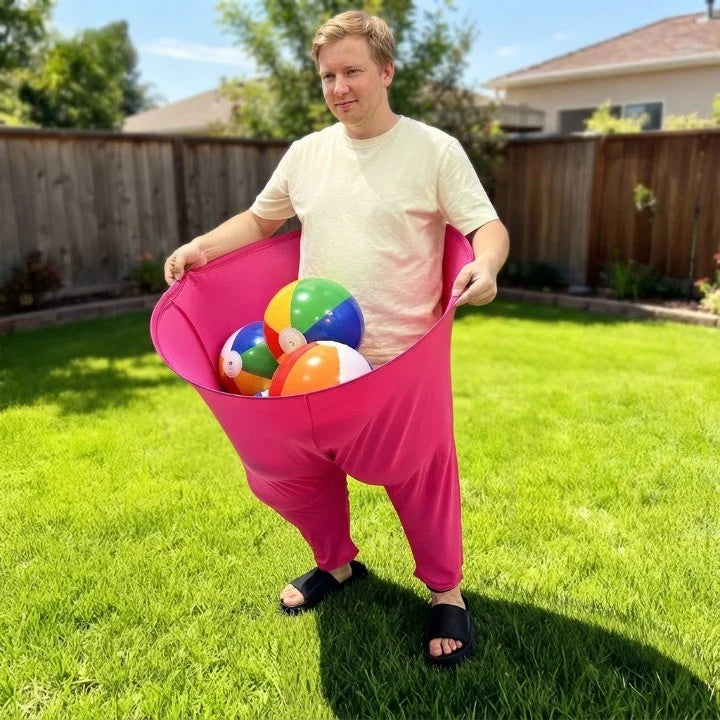 Party Game | Extra-Large Inflatable Pants & Balls | Includes Pump