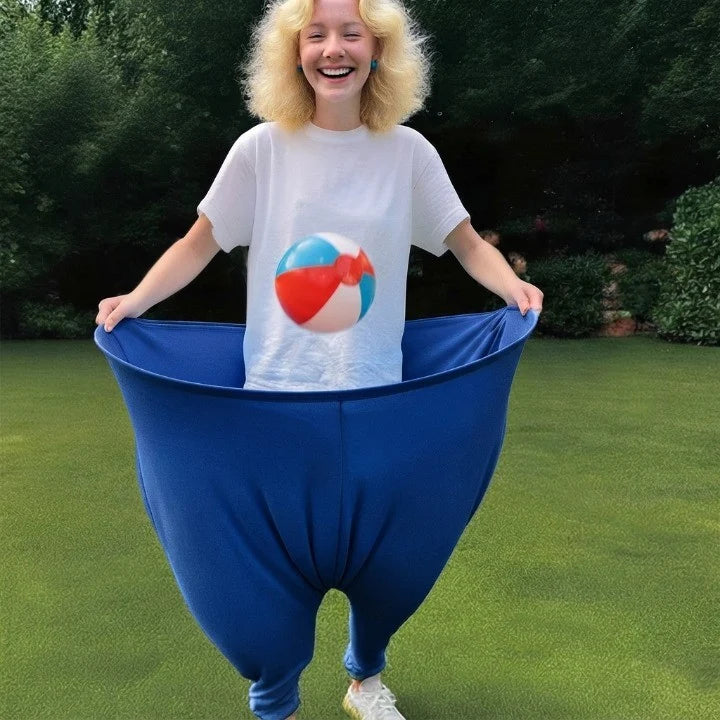 Party Game | Extra-Large Inflatable Pants & Balls | Includes Pump