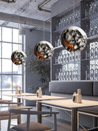 Pendant Ceiling Lamp | Irregular Planet Shape & LED Compatible | 30/40/60 cm
