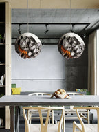Pendant Ceiling Lamp | Irregular Planet Shape & LED Compatible | 30/40/60 cm
