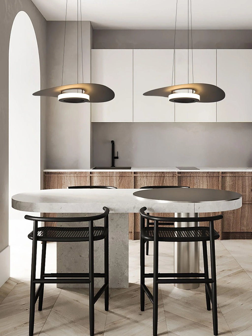 Pendant Ceiling Light | Integrated LED & Adjustable Height | Diameter 40/60/80 cm