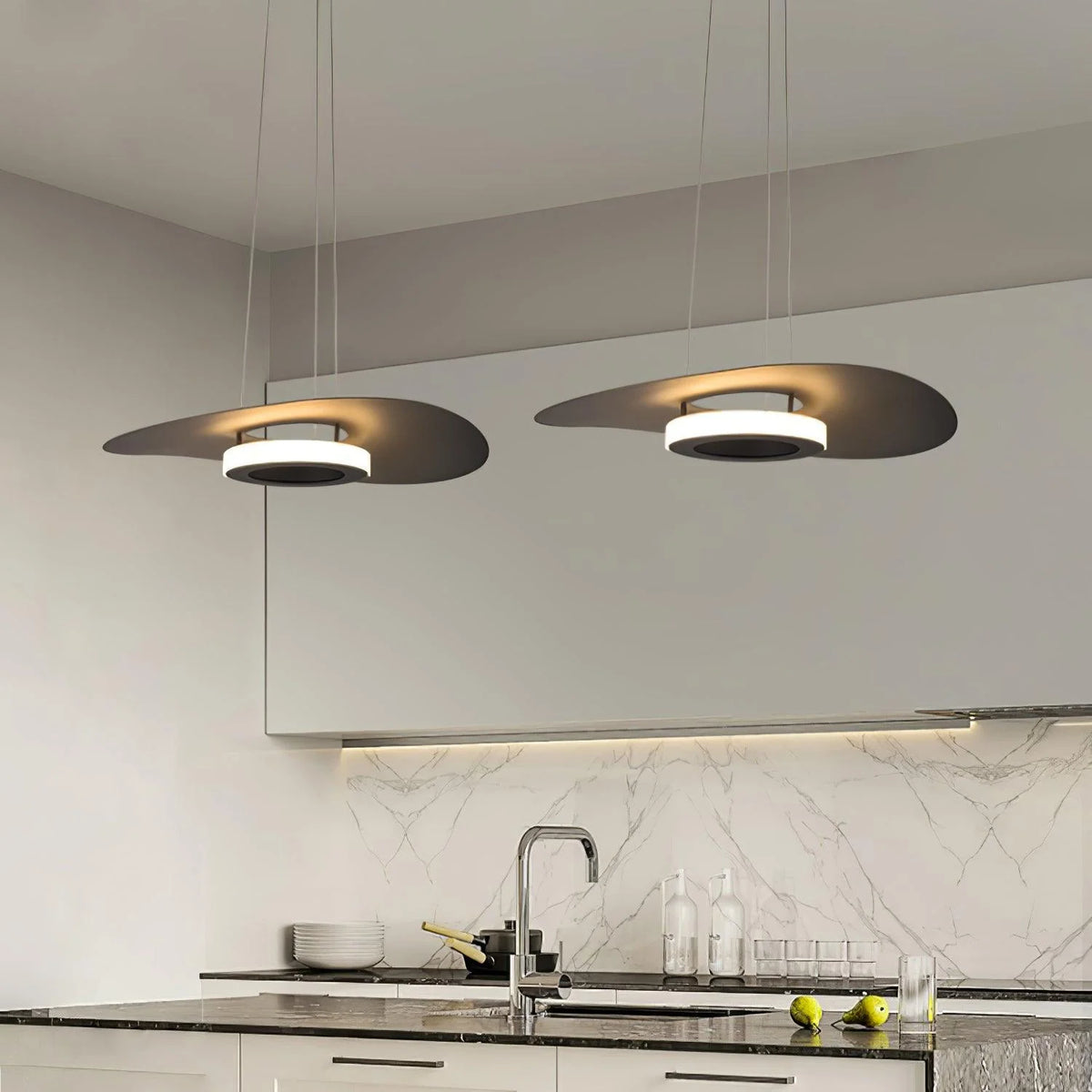 Pendant Ceiling Light | Integrated LED & Adjustable Height | Diameter 40/60/80 cm