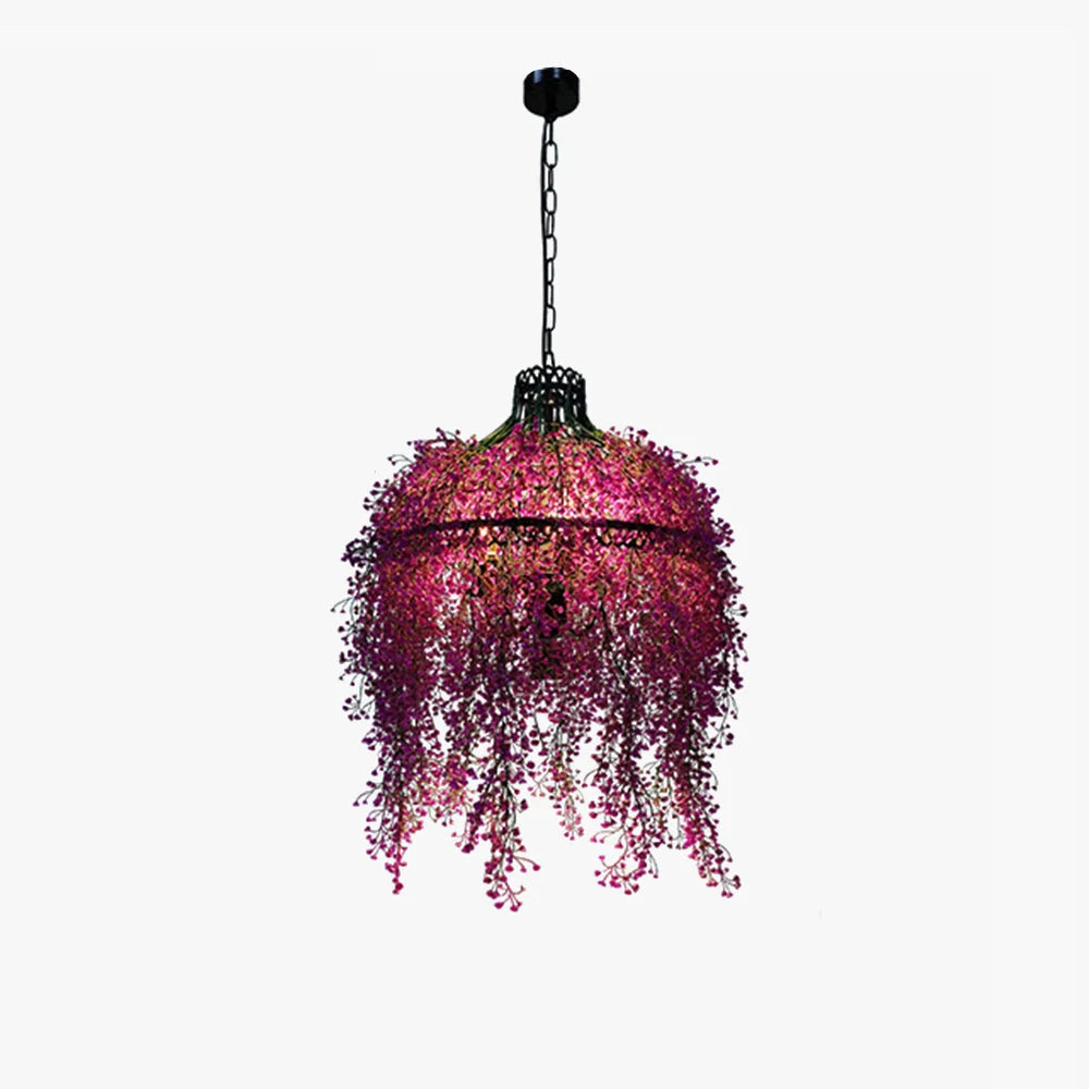 Pendant Chandelier | Metal & Acrylic Shades | 3-Light