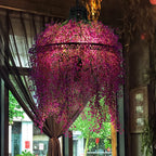 Pendant Chandelier | Metal & Acrylic Shades | 3-Light