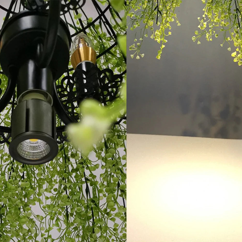 Pendant Chandelier | Metal & Acrylic Shades | 3-Light