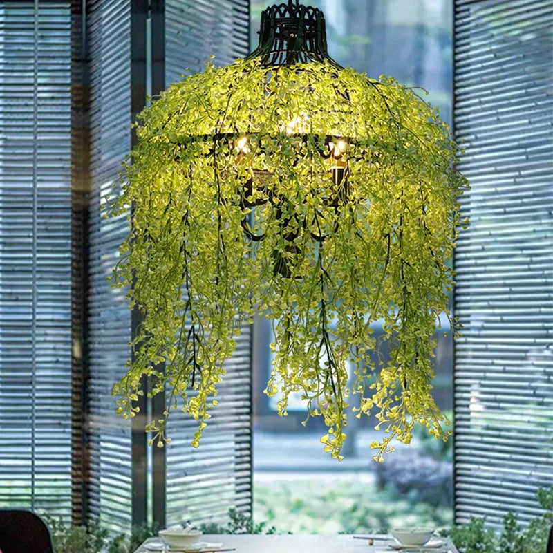 Pendant Chandelier | Metal & Acrylic Shades | 3-Light