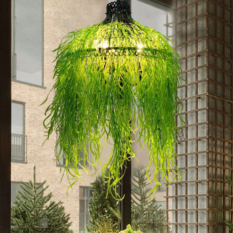 Pendant Chandelier | Metal & Acrylic Shades | 3-Light