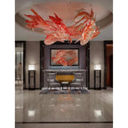 Pendant Chandelier | Wooden Shade & Metal Frame | Integrated LED