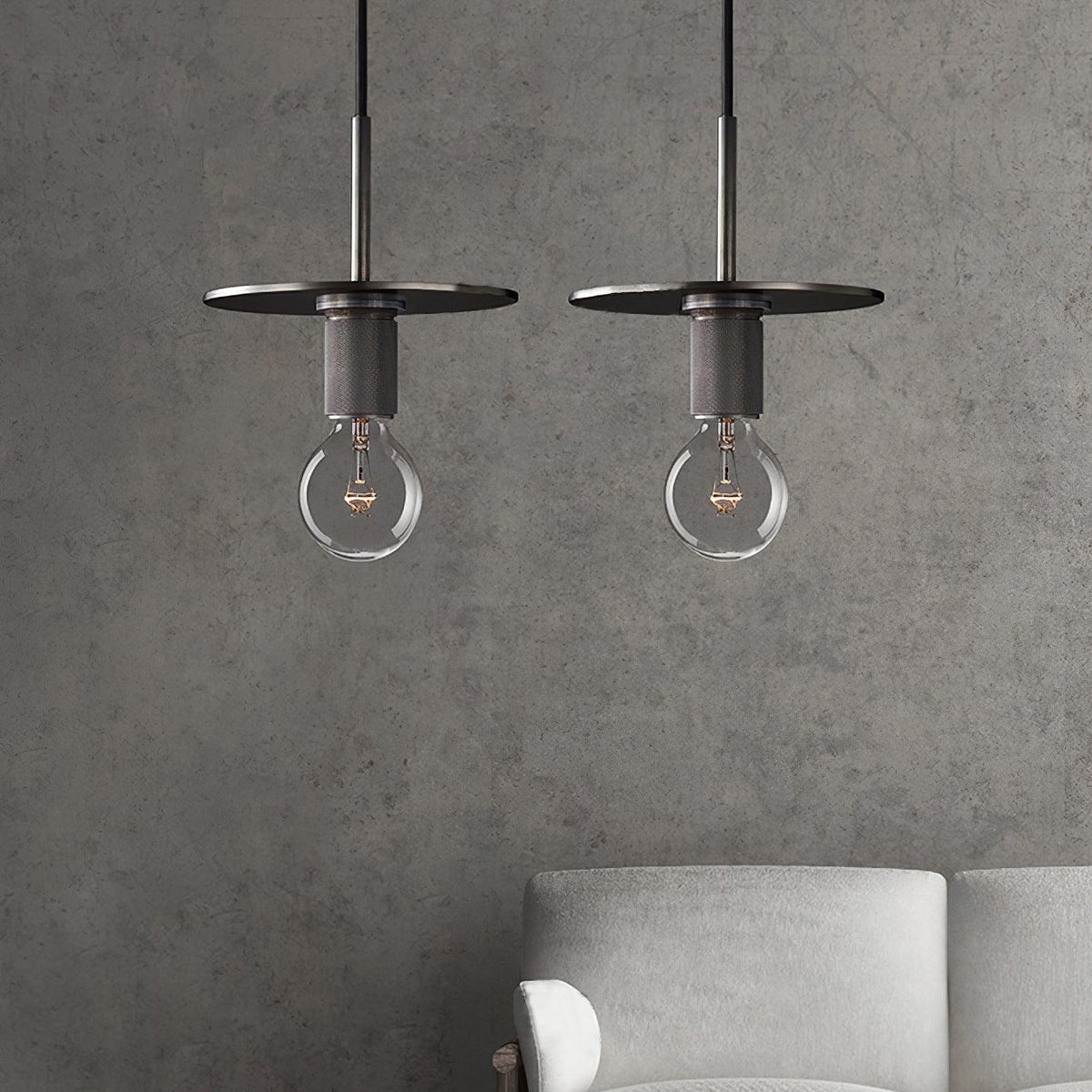 Pendant Lamp | Brass & Glass | Hardwired & Dimmer Compatible