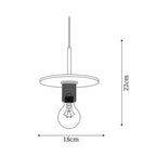 Pendant Lamp | Brass & Glass | Hardwired & Dimmer Compatible