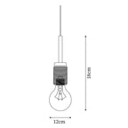 Pendant Lamp | Brass & Glass | Hardwired & Dimmer Compatible
