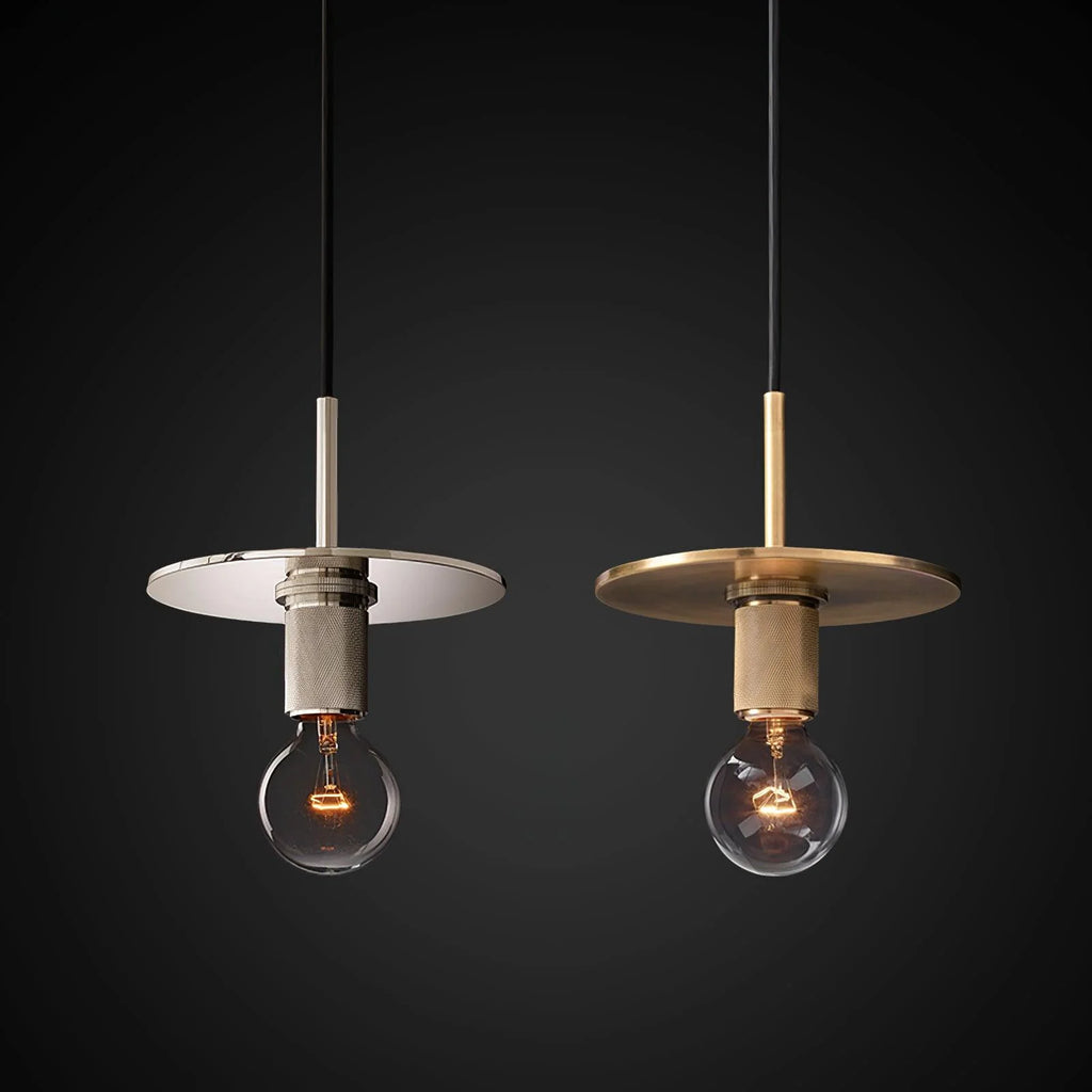 Pendant Lamp | Brass & Glass | Hardwired & Dimmer Compatible