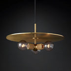 Pendant Lamp | Brass & Glass | Hardwired & Dimmer Compatible