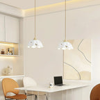 Pendant Lamp | Ceramic Butterfly Shade & Brass Canopy | Hardwired