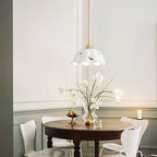 Pendant Lamp | Ceramic Butterfly Shade & Brass Canopy | Hardwired