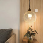 Pendant Lamp | Crystal Glass Globe & E27 Socket