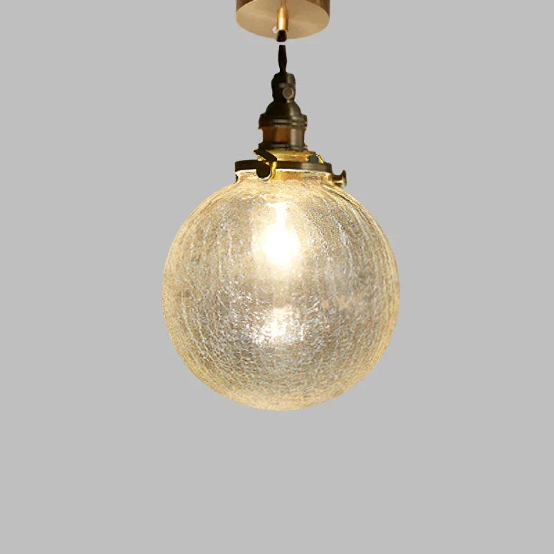 Pendant Lamp | Crystal Glass Globe & E27 Socket