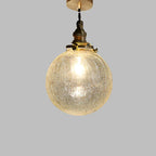 Pendant Lamp | Crystal Glass Globe & E27 Socket
