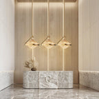 Pendant Lamp | Crystal Glass & Integrated LED | Ø25 cm Adjustable Height