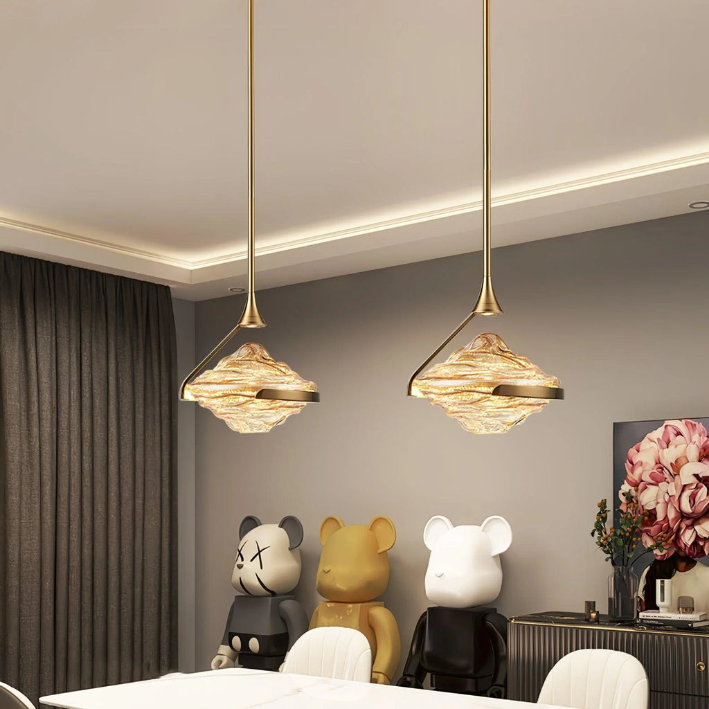 Pendant Lamp | Crystal Glass & Integrated LED | Ø25 cm Adjustable Height