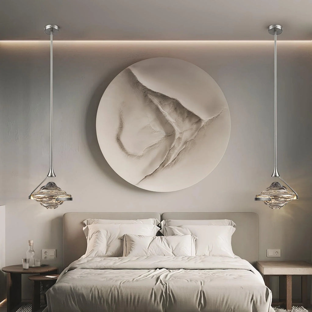 Pendant Lamp | Crystal Glass & Integrated LED | Ø25 cm Adjustable Height