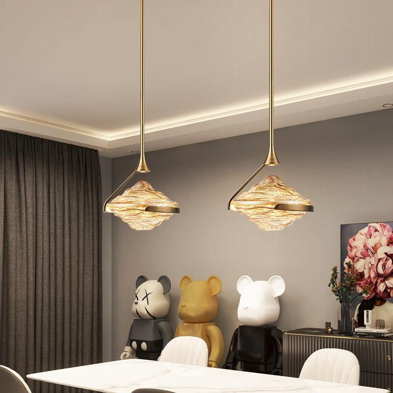 Pendant Lamp | Crystal Glass & Integrated LED | Ø25 cm Adjustable Height