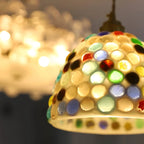 Pendant Lamp | Handmade Shell Shade & Brass Body | Adjustable Height