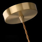 Pendant Lamp | Handmade Shell Shade & Brass Body | Adjustable Height
