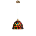 Pendant Lamp | Handmade Shell Shade & Brass Body | Adjustable Height