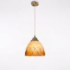 Pendant Lamp | Handmade Shell Shade & Brass Body | Adjustable Height