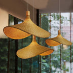 Pendant Lamp | Handwoven Bamboo Basket | Multiple Sizes