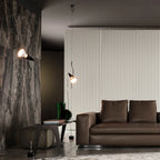 Pendant Lamp | Height-Adjustable Cable Slide & Dimmable | Nickel-Plated Tube Shade