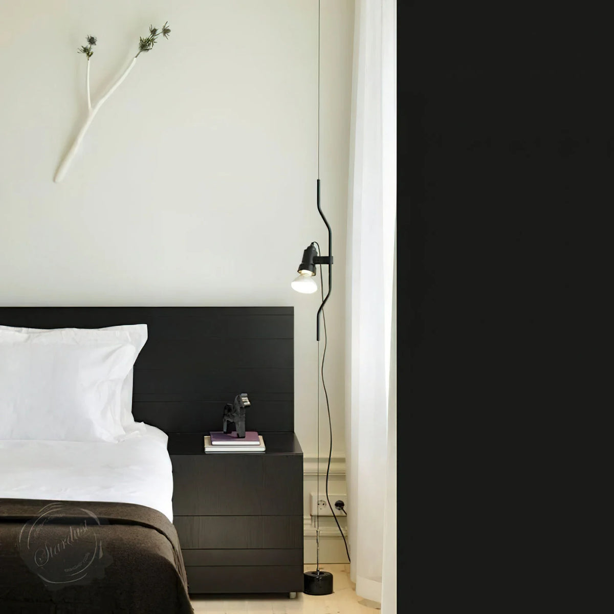 Pendant Lamp | Height-Adjustable Cable Slide & Dimmable | Nickel-Plated Tube Shade