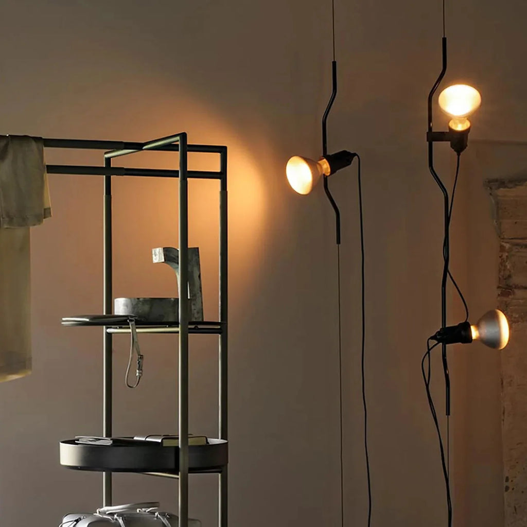 Pendant Lamp | Height-Adjustable Cable Slide & Dimmable | Nickel-Plated Tube Shade