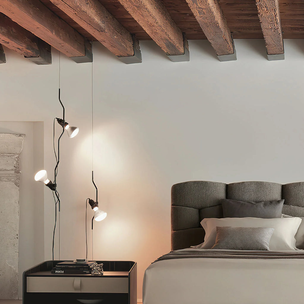 Pendant Lamp | Height-Adjustable Cable Slide & Dimmable | Nickel-Plated Tube Shade