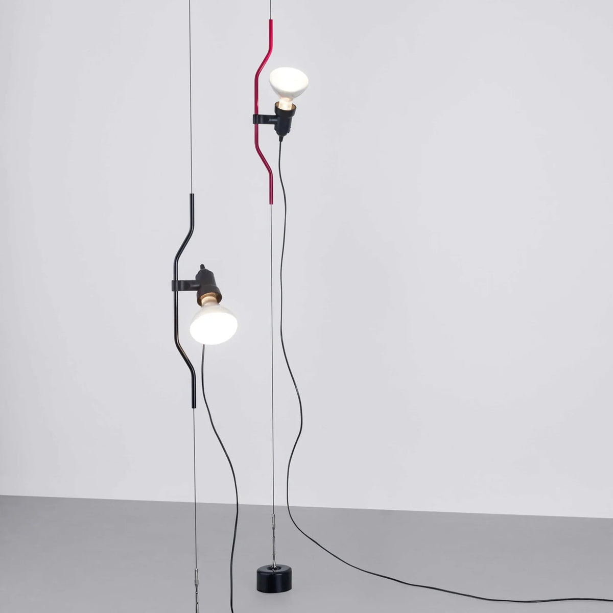 Pendant Lamp | Height-Adjustable Cable Slide & Dimmable | Nickel-Plated Tube Shade