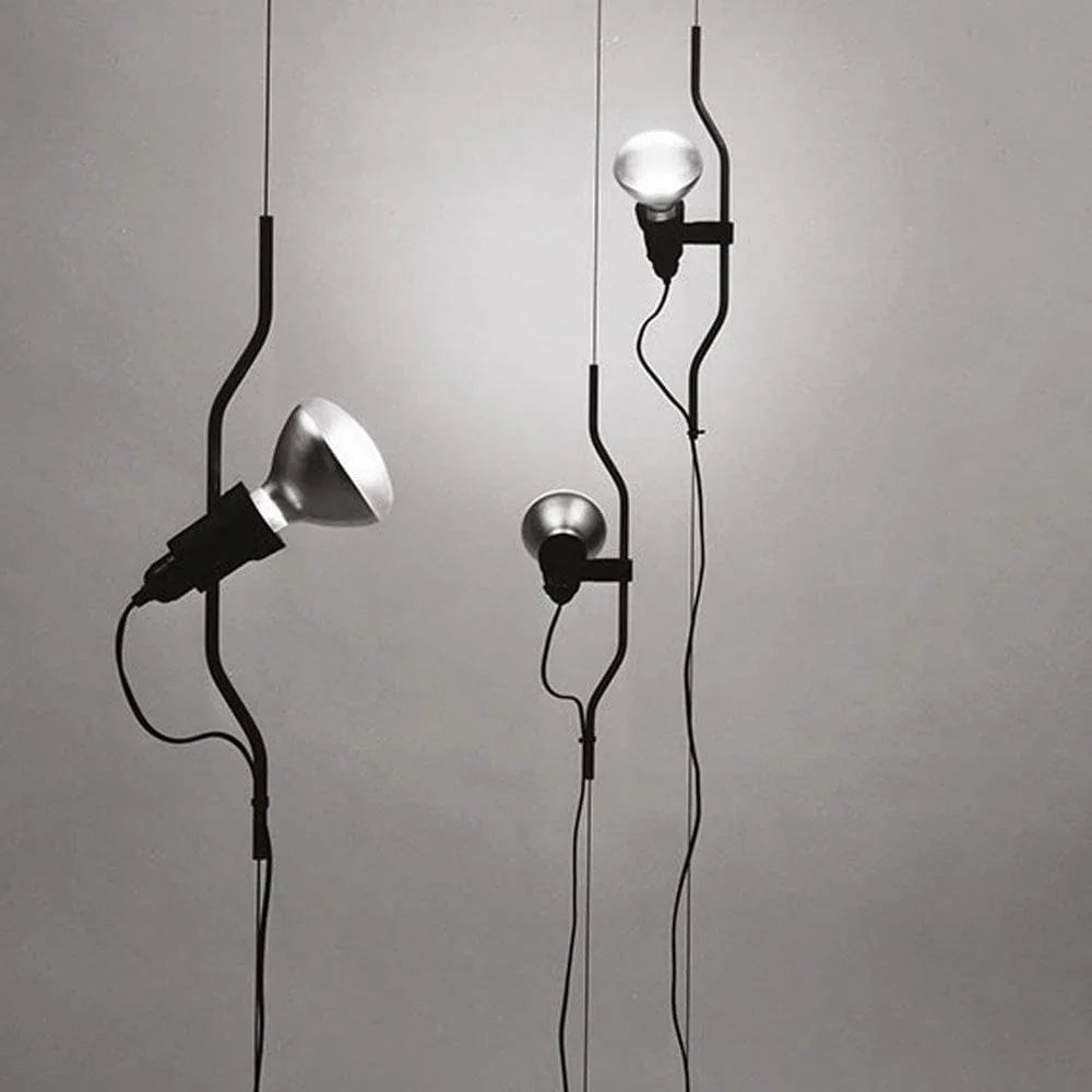 Pendant Lamp | Height-Adjustable Cable Slide & Dimmable | Nickel-Plated Tube Shade