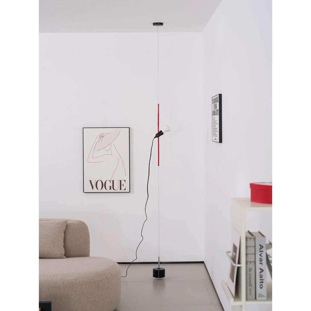 Pendant Lamp | Height-Adjustable Cable Slide & Dimmable | Nickel-Plated Tube Shade