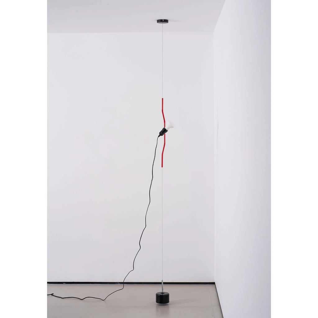 Pendant Lamp | Height-Adjustable Cable Slide & Dimmable | Nickel-Plated Tube Shade
