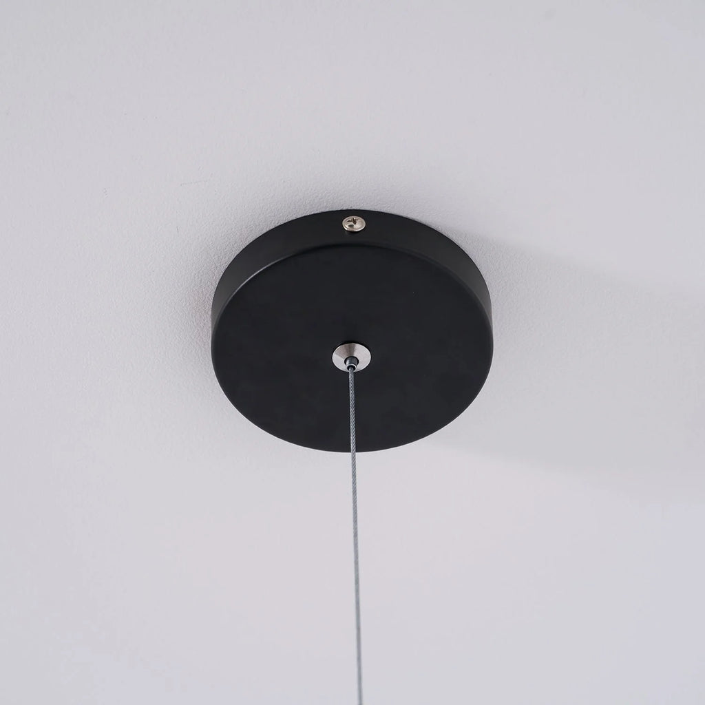 Pendant Lamp | Height-Adjustable Cable Slide & Dimmable | Nickel-Plated Tube Shade