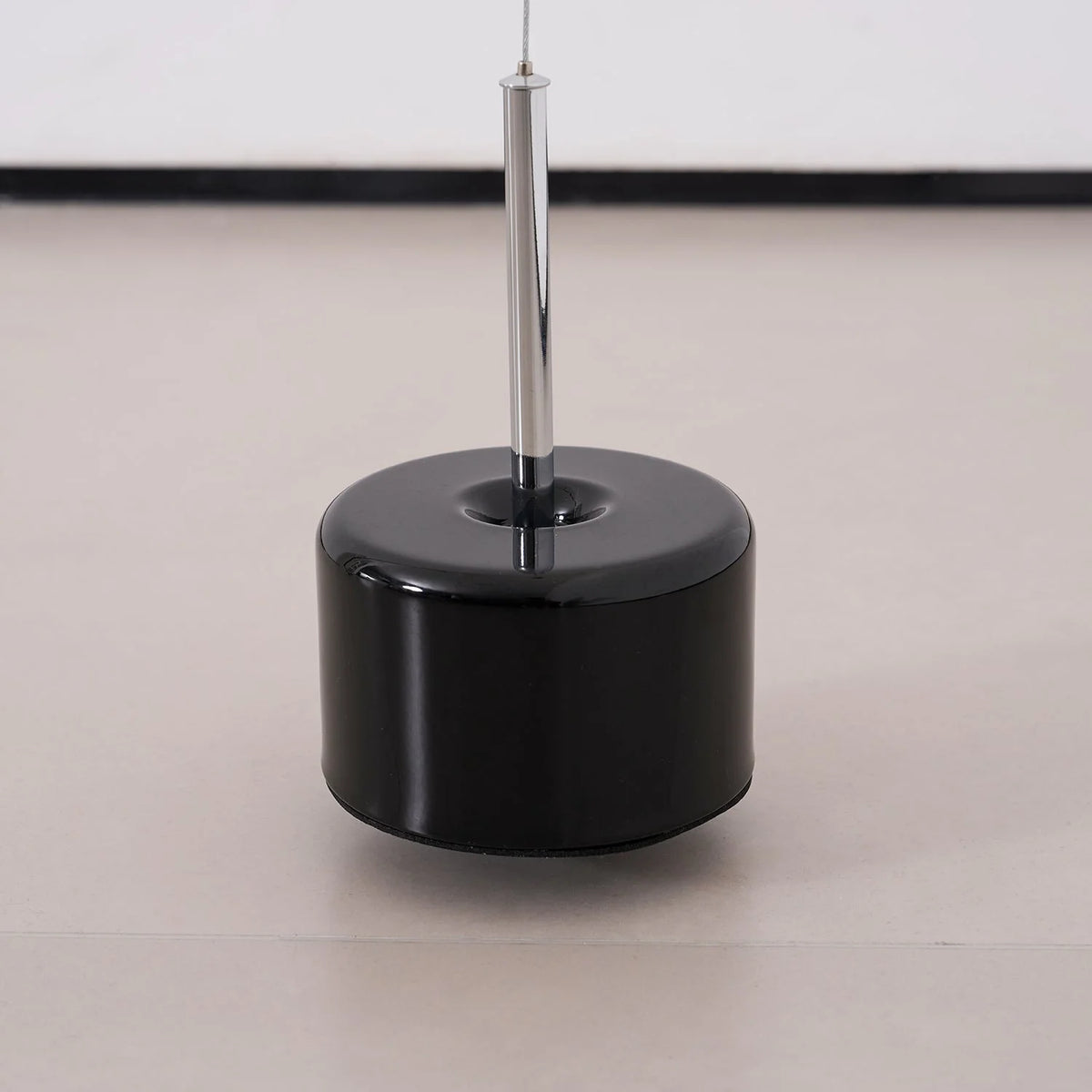 Pendant Lamp | Height-Adjustable Cable Slide & Dimmable | Nickel-Plated Tube Shade