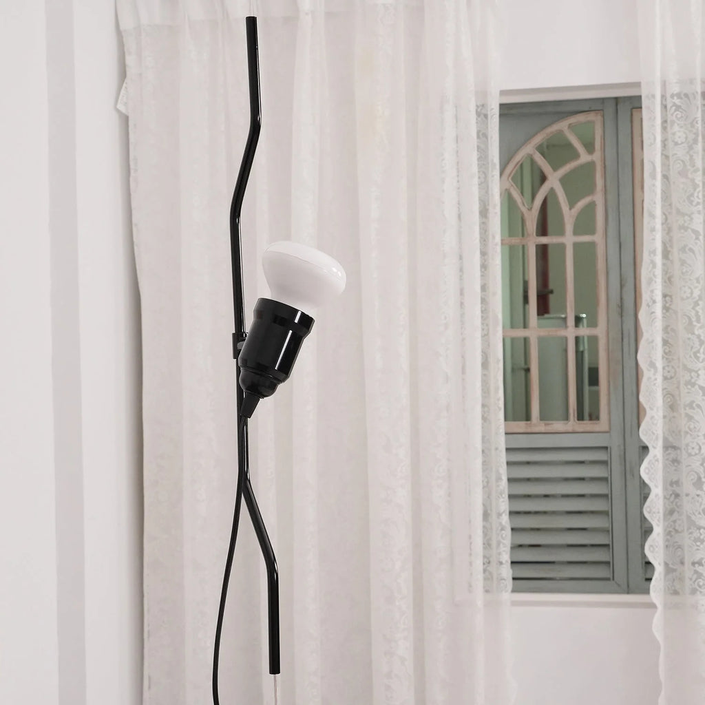 Pendant Lamp | Height-Adjustable Cable Slide & Dimmable | Nickel-Plated Tube Shade