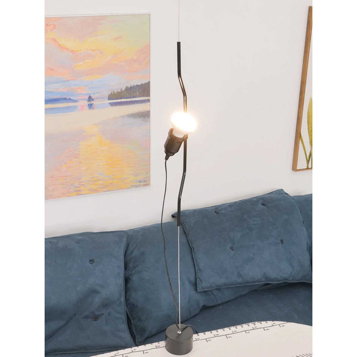 Pendant Lamp | Height-Adjustable Cable Slide & Dimmable | Nickel-Plated Tube Shade